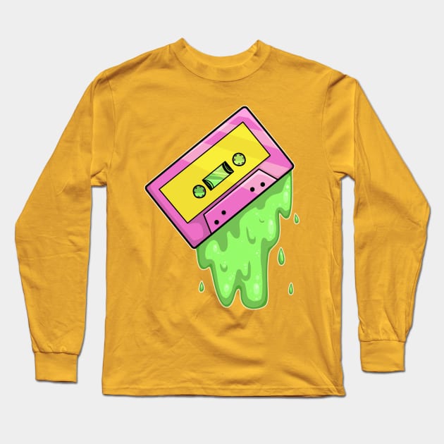 Slime Cassette Long Sleeve T-Shirt by Khelekmir